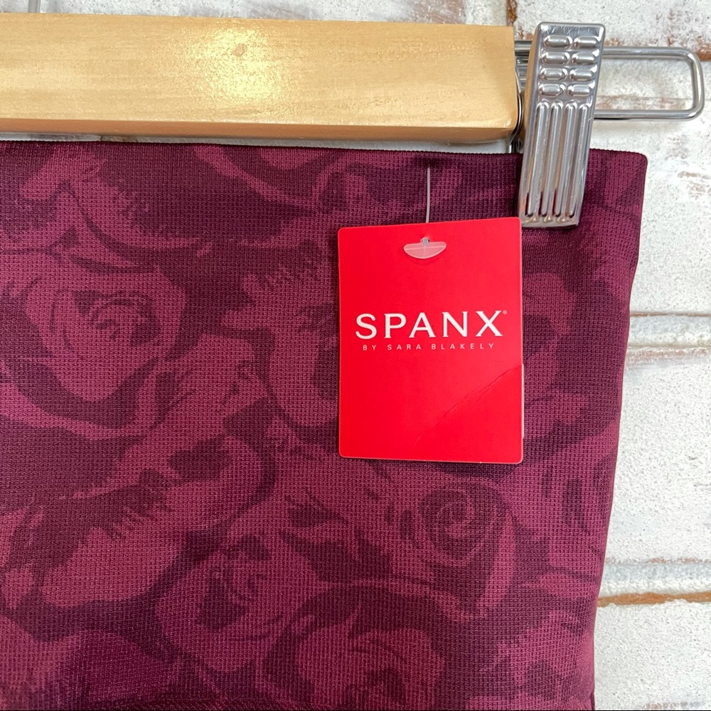 Spanx lamn cropped garnet rose leggings NWT - Picture 5 of 7